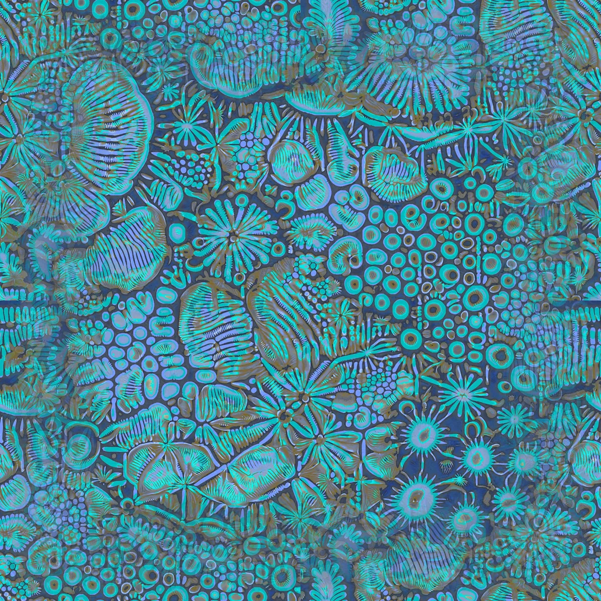 P01·G04·Deep sea, Riverbed Mosaic